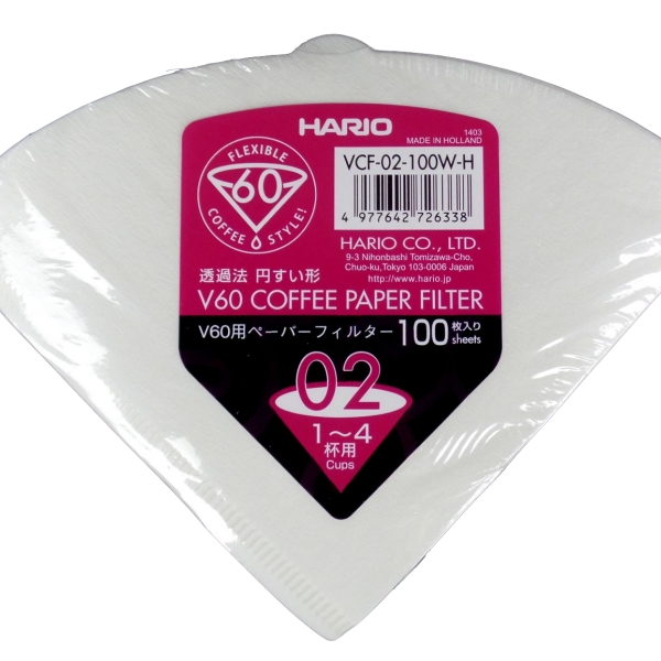 Filtri Hario per V60 1/4 tazze 100pz